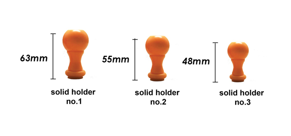 Orange solid rubber stamp holder