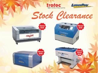 Laser Cutting Machine (Stock Clearence)