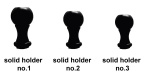 black solid rubber stamp holder