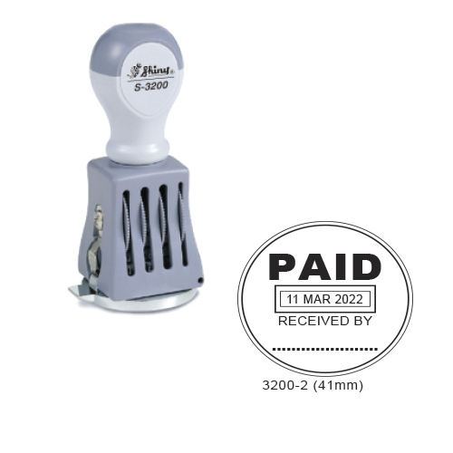 Shiny Dater Stamp - Round